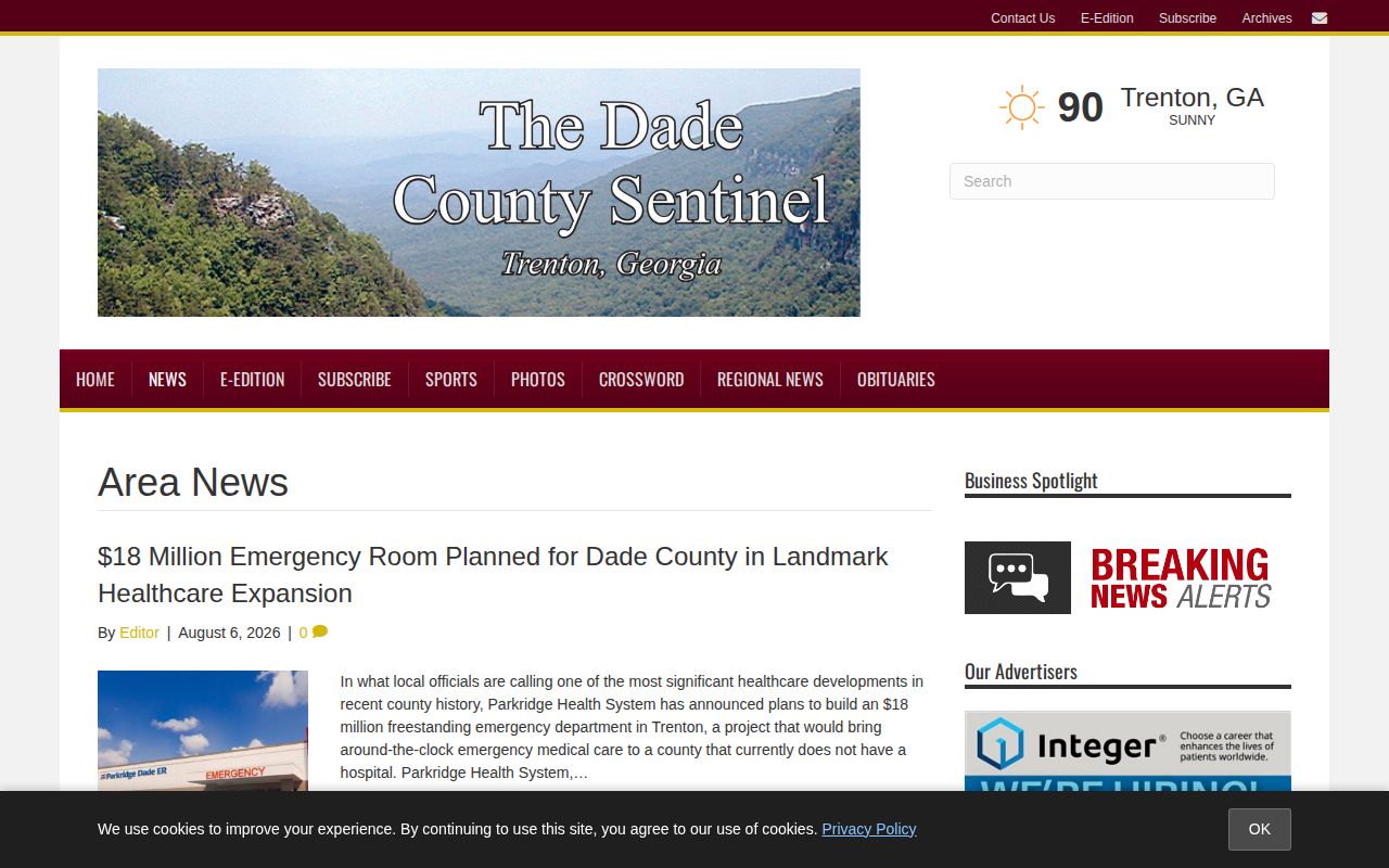 Dade County Sentinel local Dade County crime news section