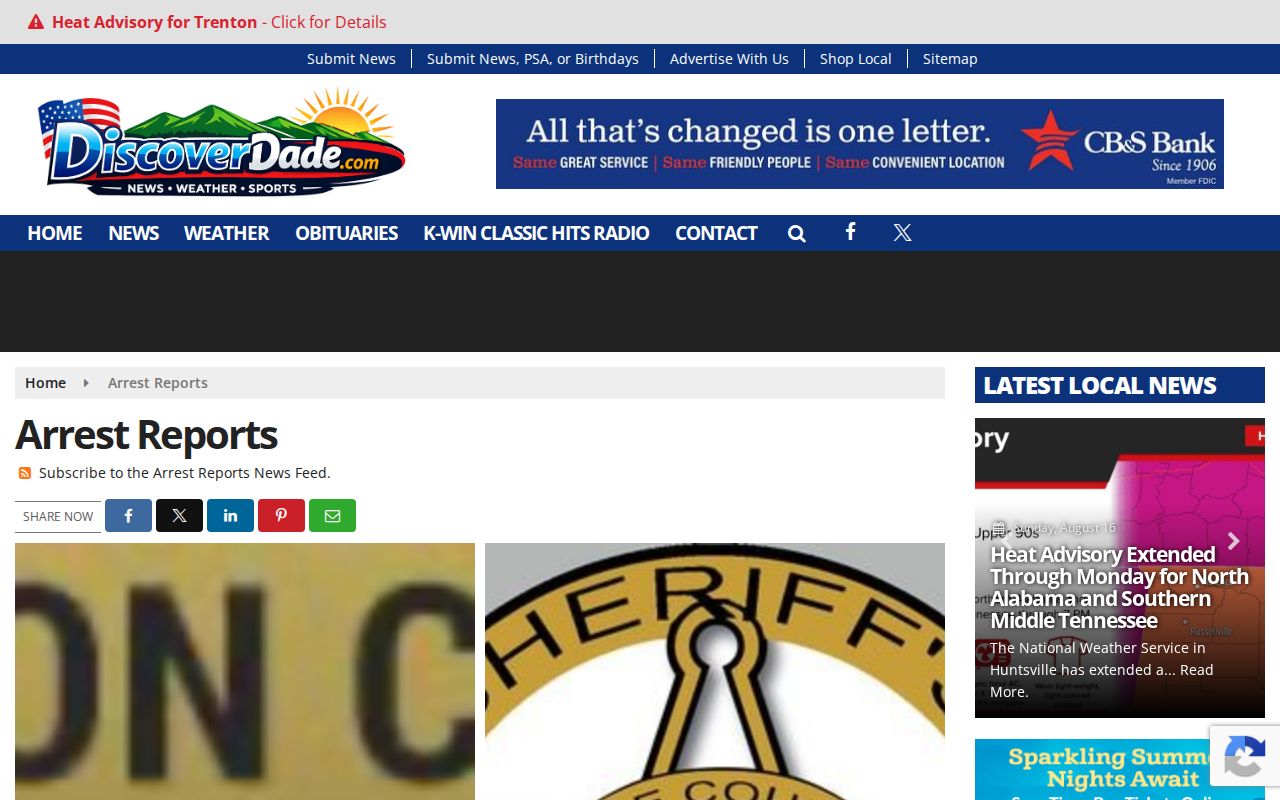 Discover Dade Dade County crime news arrest-report category